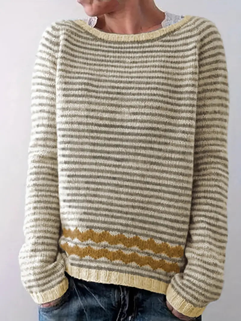 Rosanne – Sweater with stripe pattern