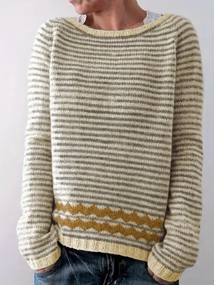 Rosanne – Sweater with stripe pattern