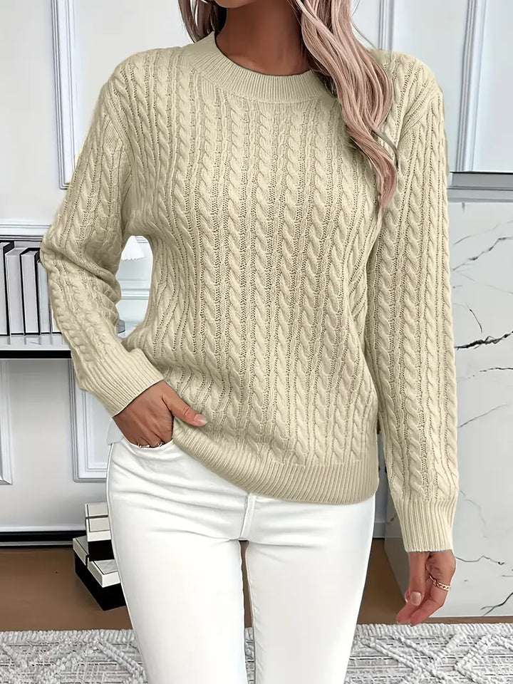 Lena – Cable knit women's sweater