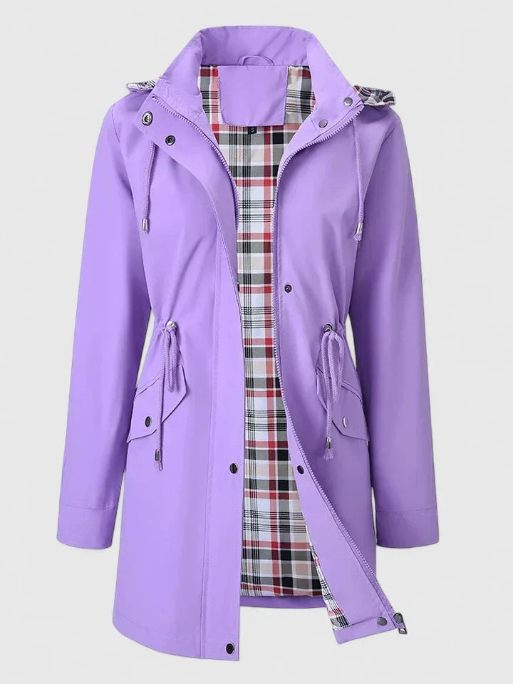 Isolandra™ | Hooded Zip-Up Rain Jacket