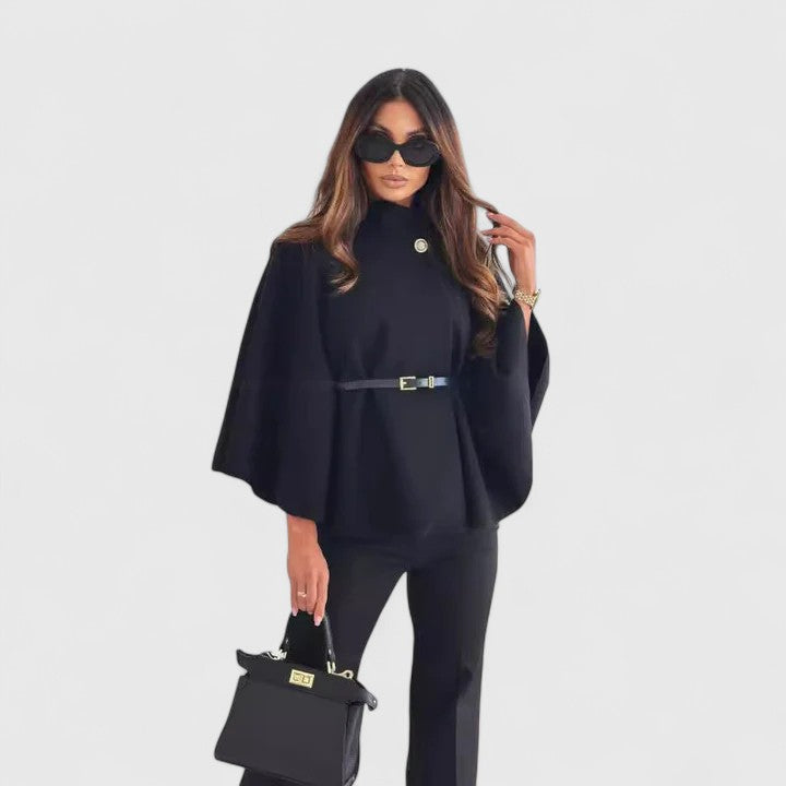 Nyssandra™ | Belted Butterfly Sleeve Jacket