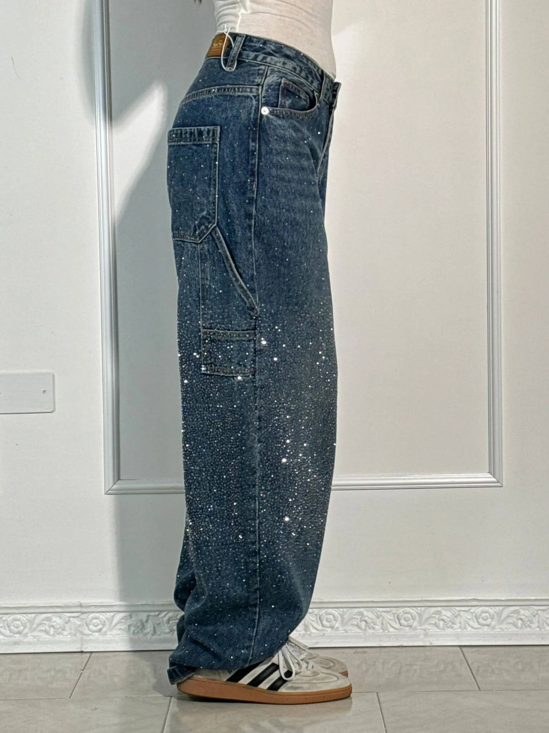 Sorcha™ | High-Waist Glitter Jeans