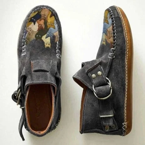 EDEN – HAND-PAINTED SUEDE CASUAL SHOES