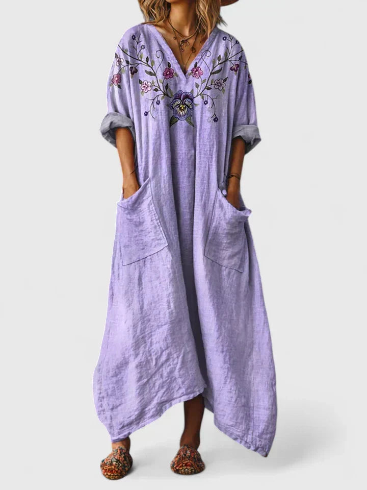 Marinthe – Dress with V-neck
