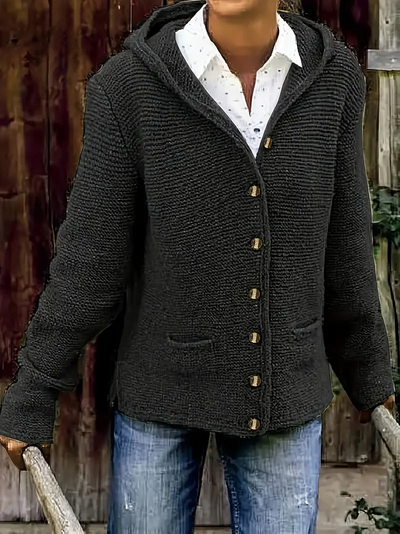Gladys | Long-Sleeves Cardigan Hoodie
