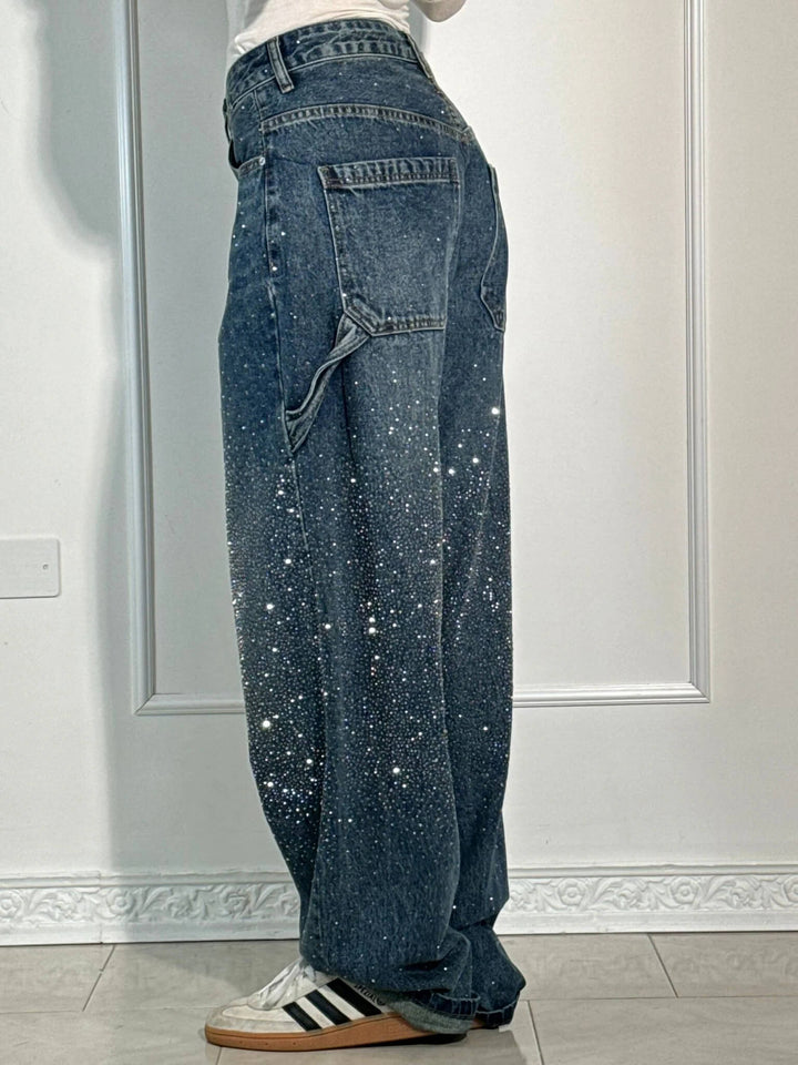 Sorcha™ | High-Waist Glitter Jeans