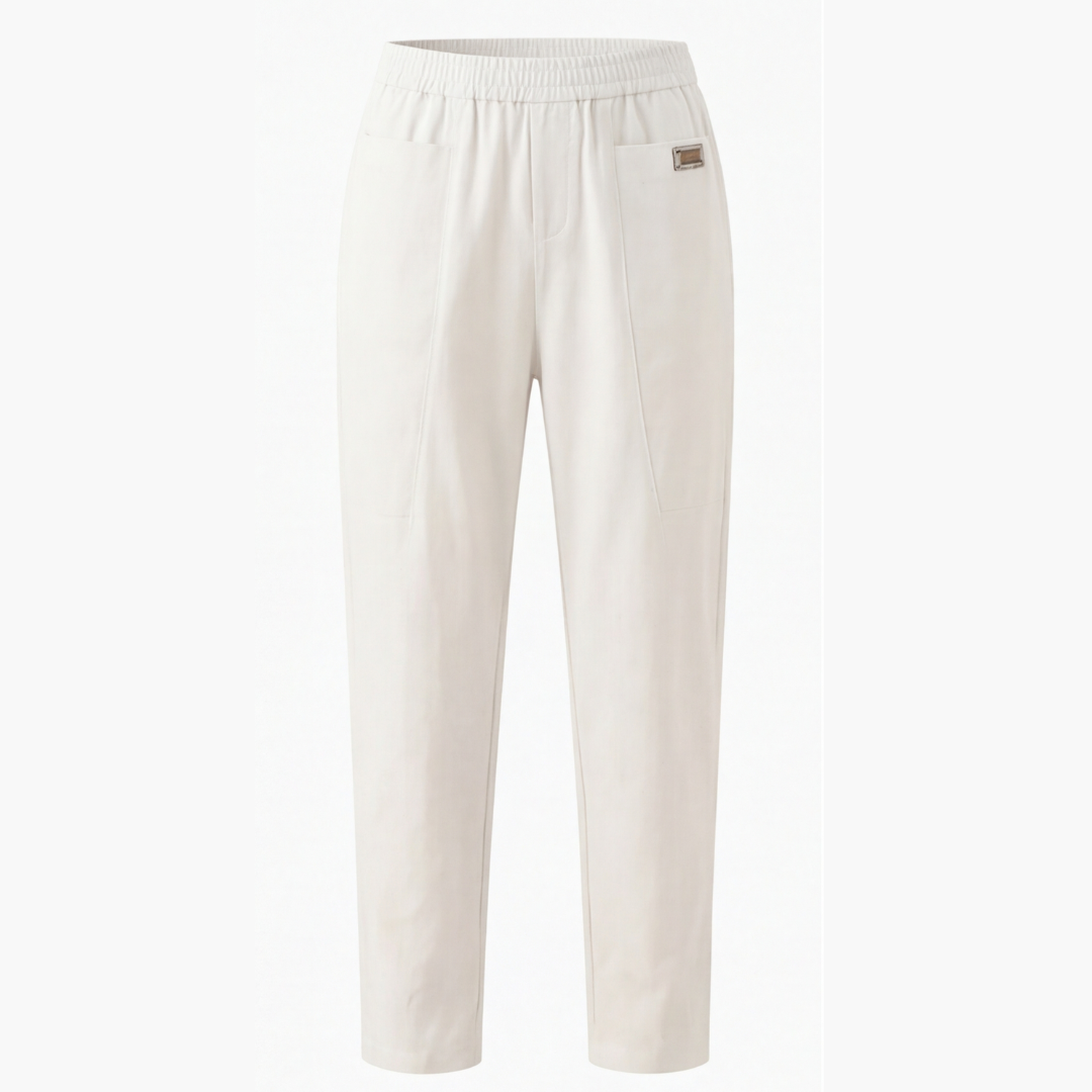 Linara™ | Cotton-Linen Tapered Pants
