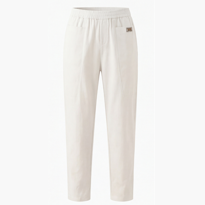Linara™ | Cotton-Linen Tapered Pants