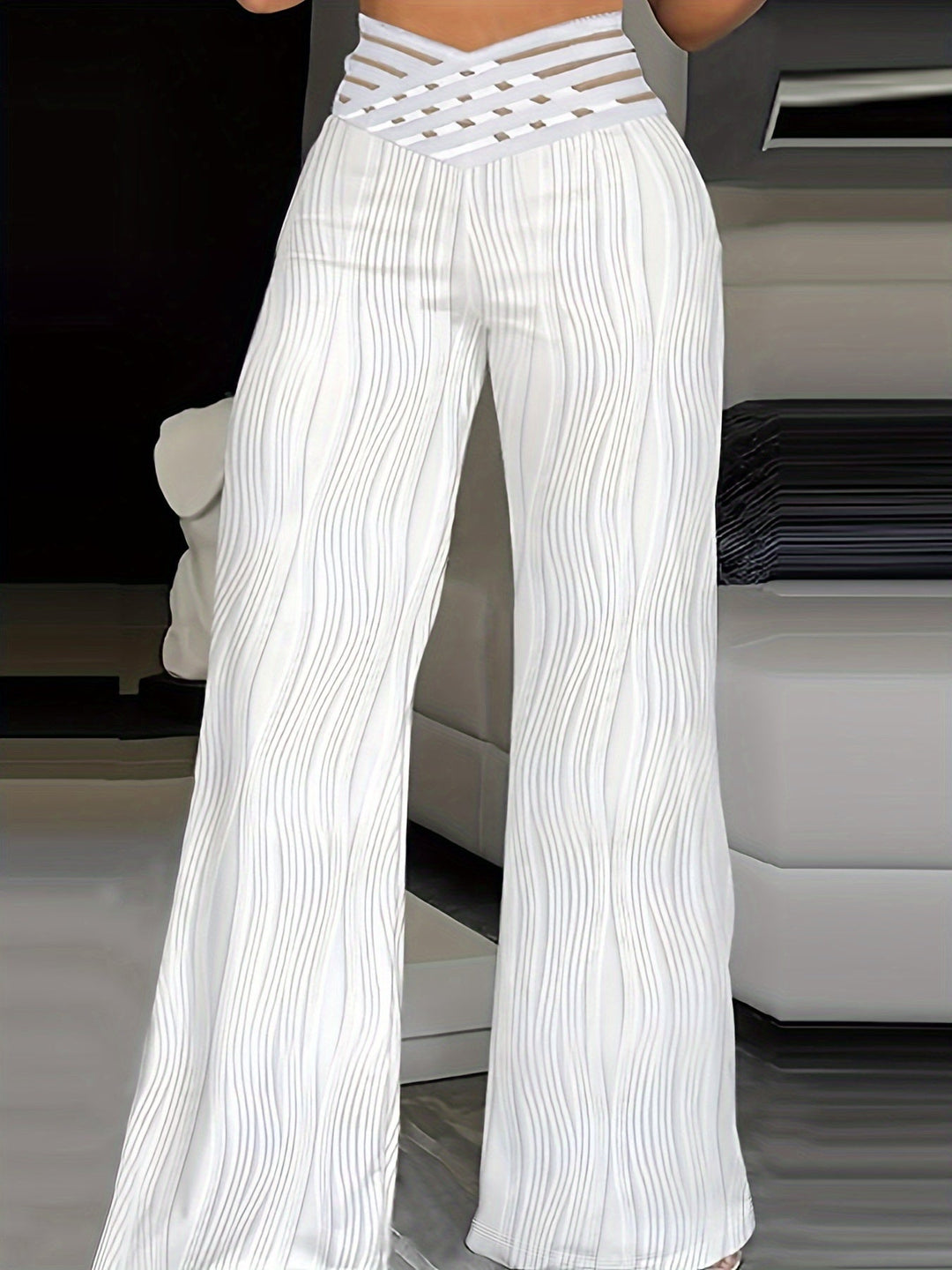 Orla™ | High-Waist Crisscross Trousers