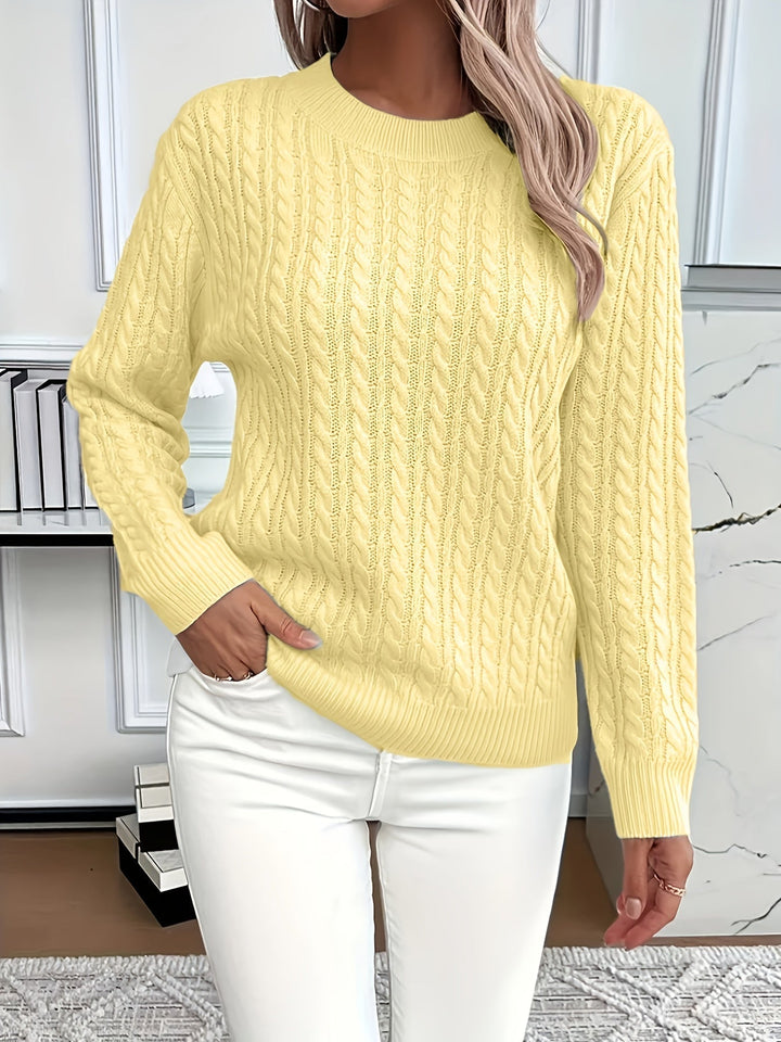 Lena – Cable knit women's sweater