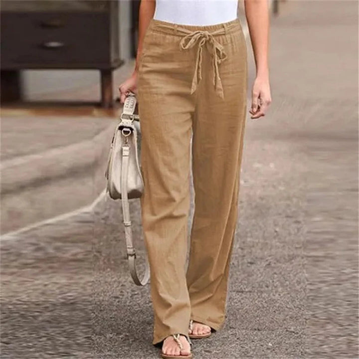 Inga™ | Stretch Linen Trousers