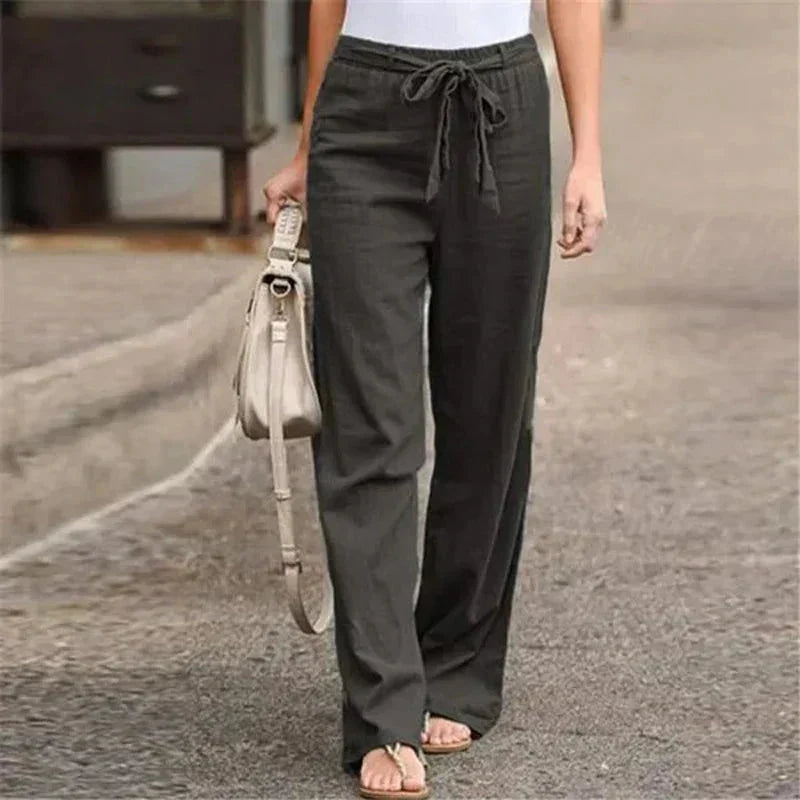 Inga™ | Stretch Linen Trousers