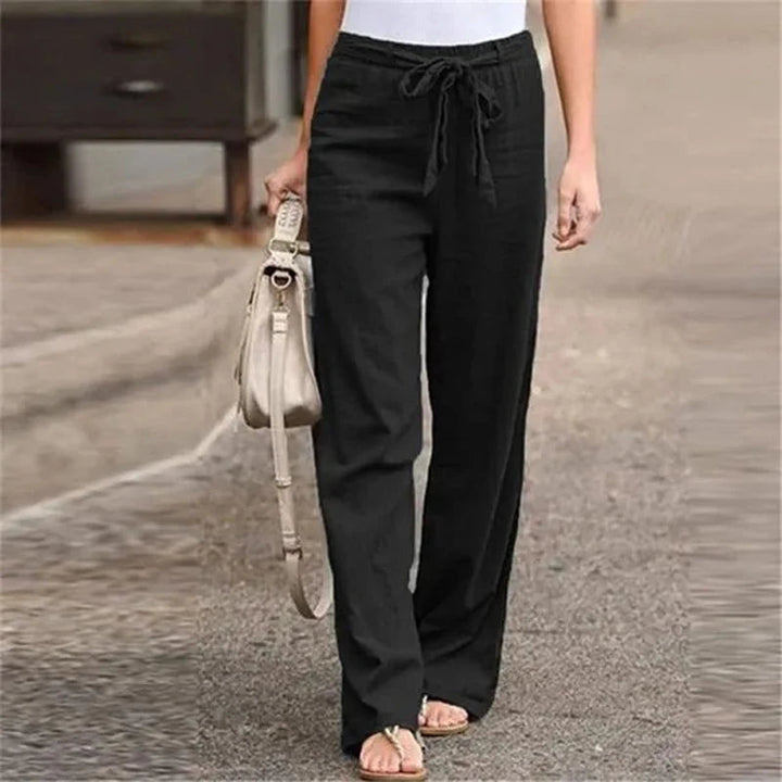 Inga™ | Stretch Linen Trousers