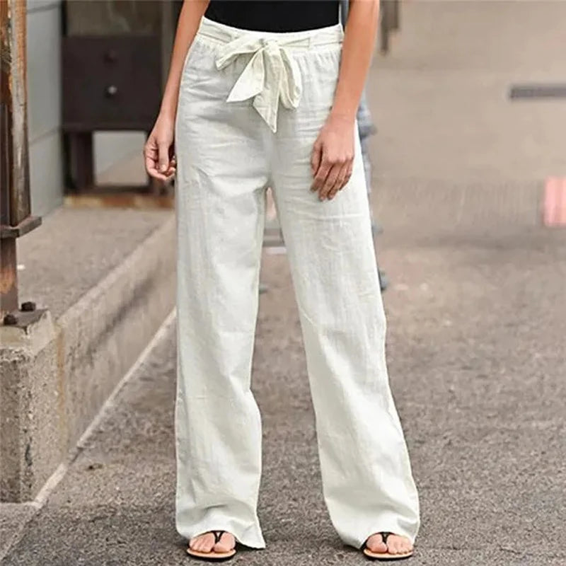 Inga™ | Stretch Linen Trousers