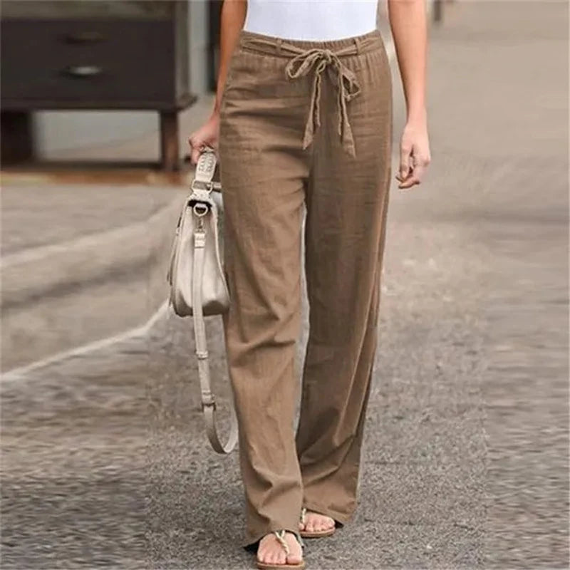 Inga™ | Stretch Linen Trousers