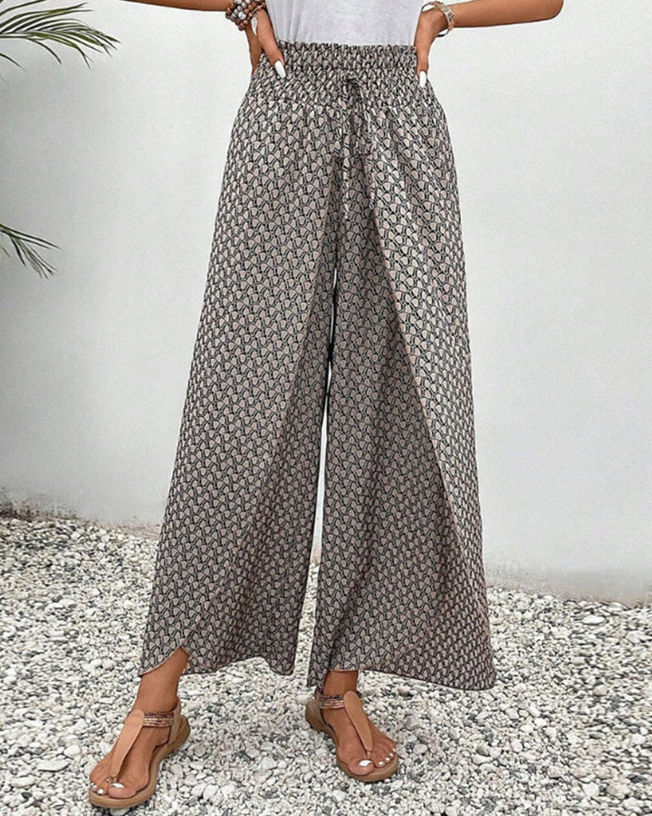 Lunetta™ | Printed Wide-Leg Trousers