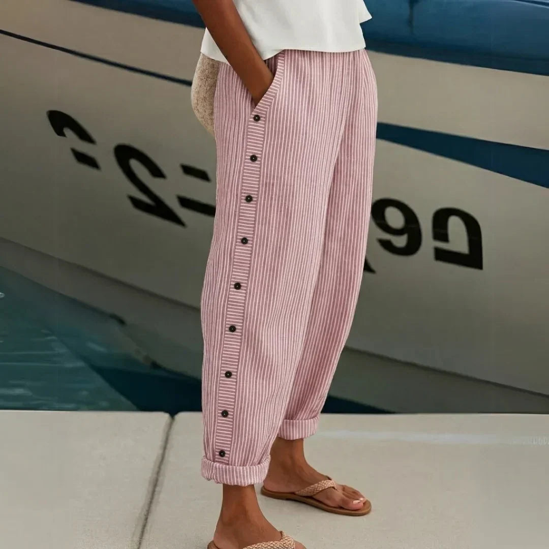 Caitlin™ | Striped Button Pants