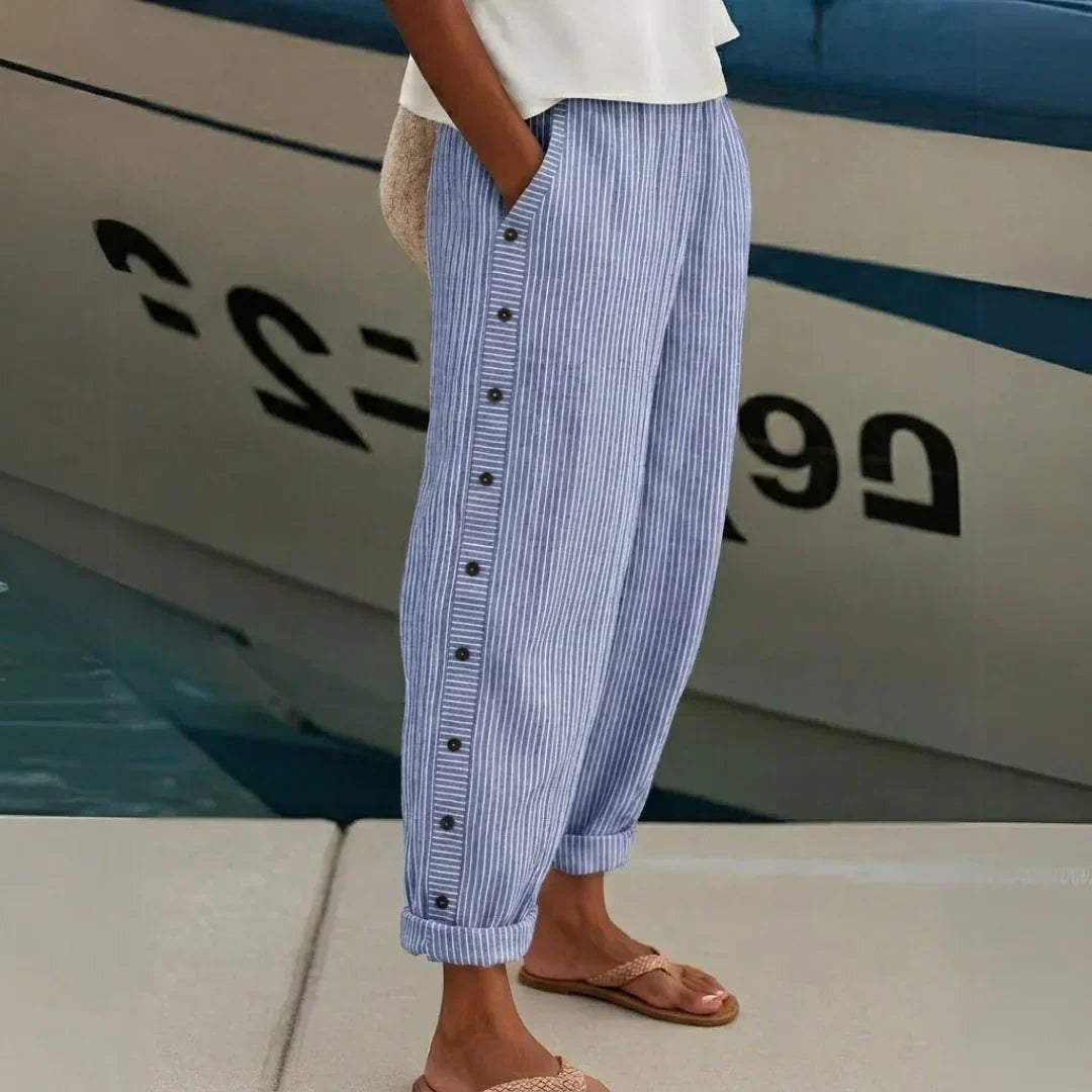 Caitlin™ | Striped Button Pants