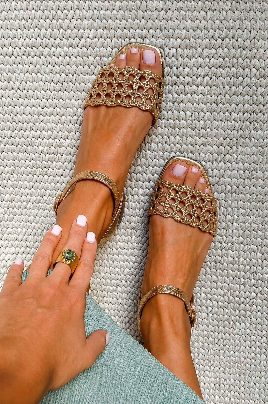 Aurora | Golden Enchantment Sandals