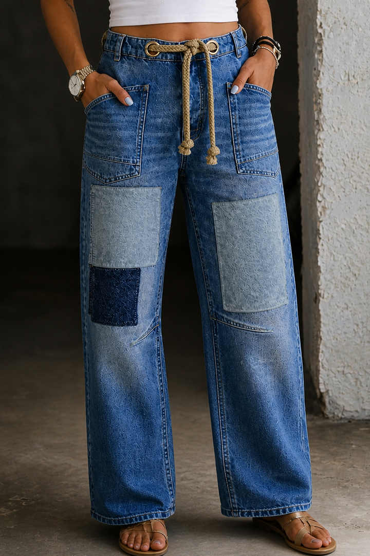 Margaret – Patchwork Jogger Pants
