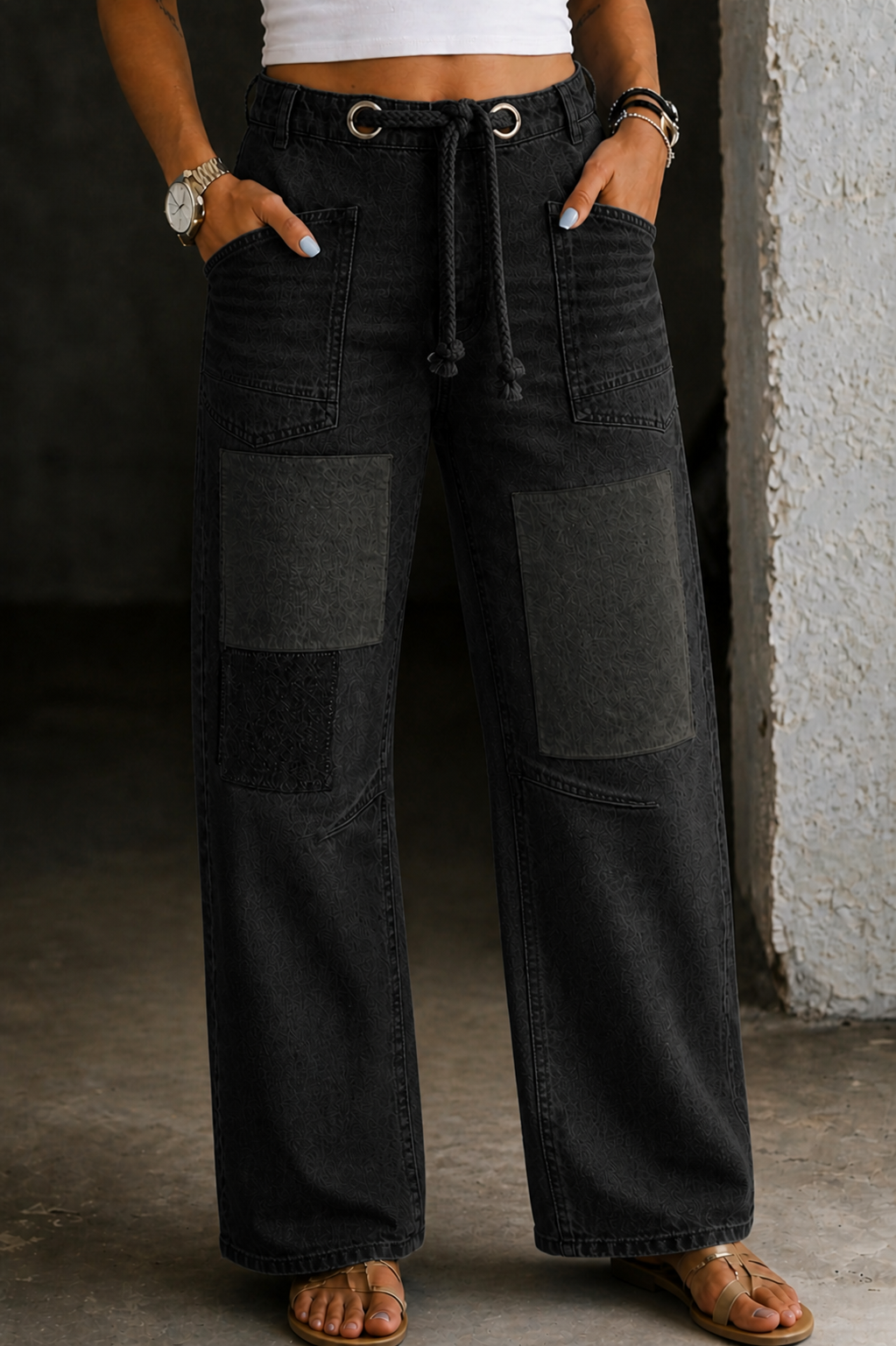 Margaret – Patchwork Jogger Pants