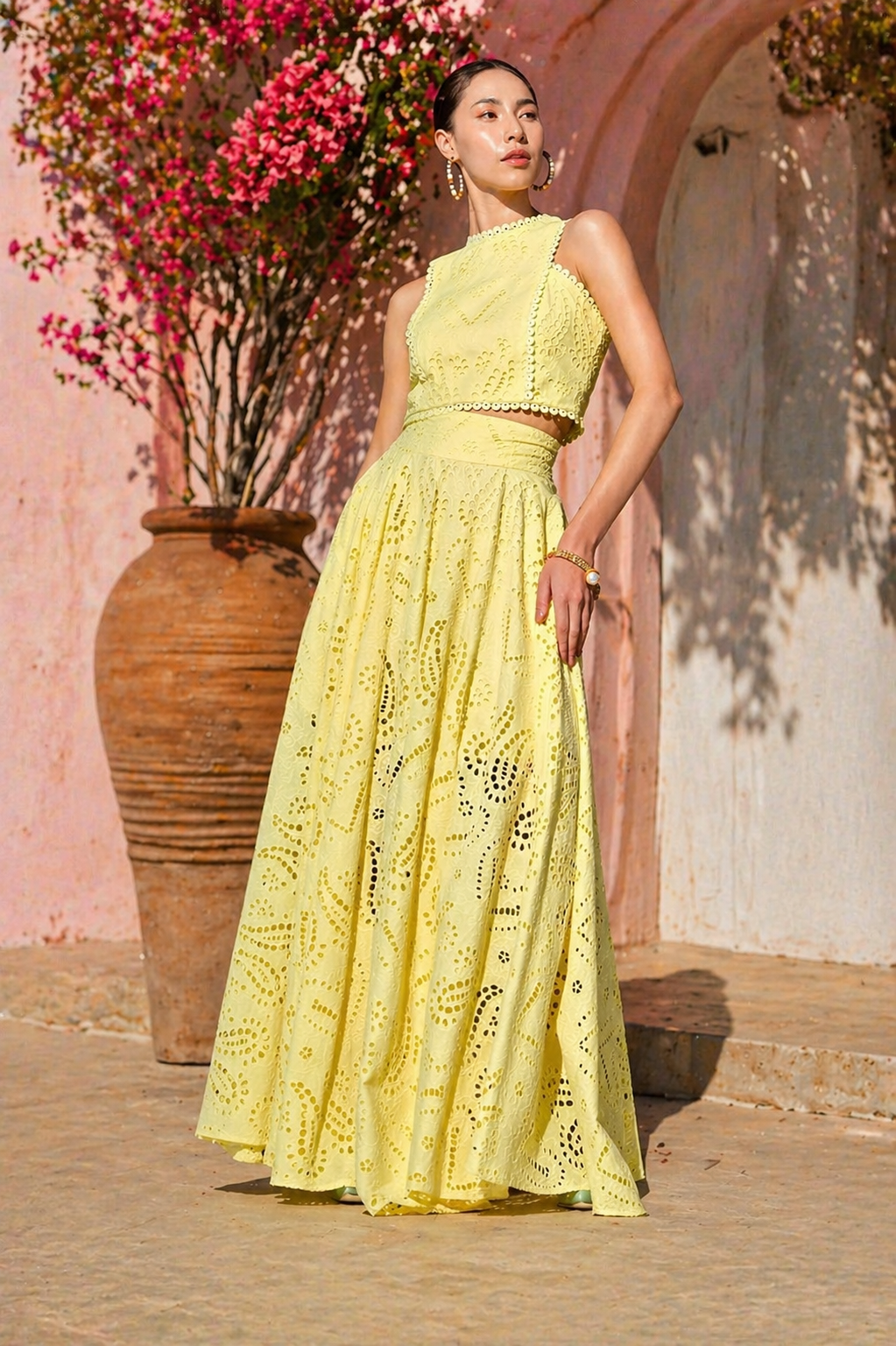 June - Maxi skirt / crop top