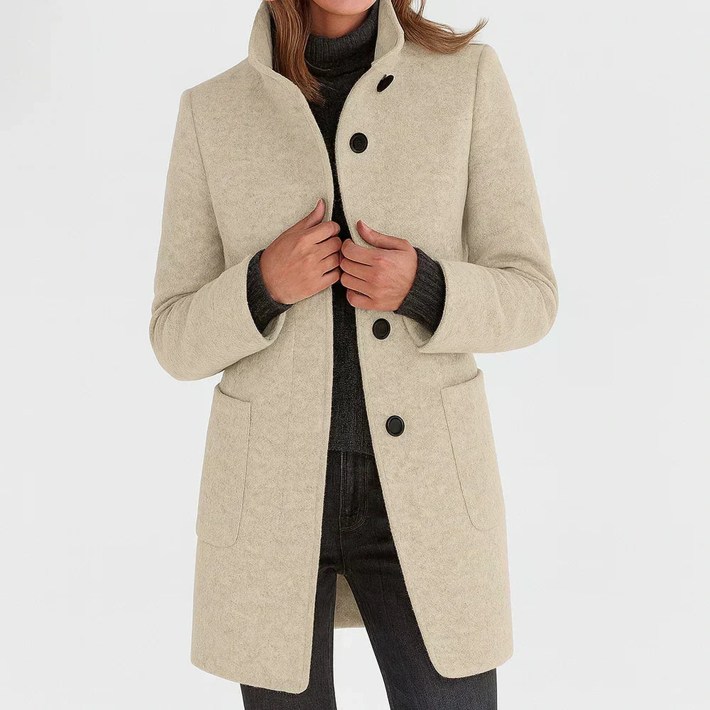 Light Gray wool-blend coat