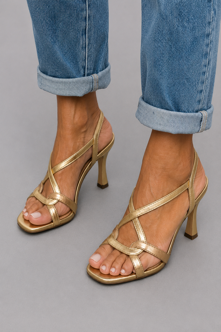 Elisabetta | Golden Charm Sandals