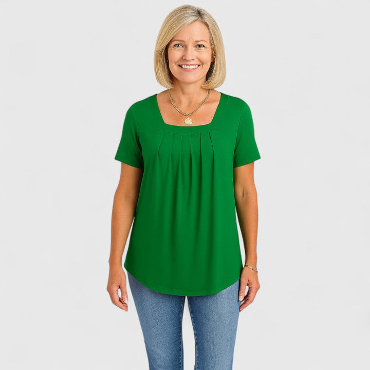 MARIA – EFFORTLESS ELEGANCE PLEATED BLOUSE