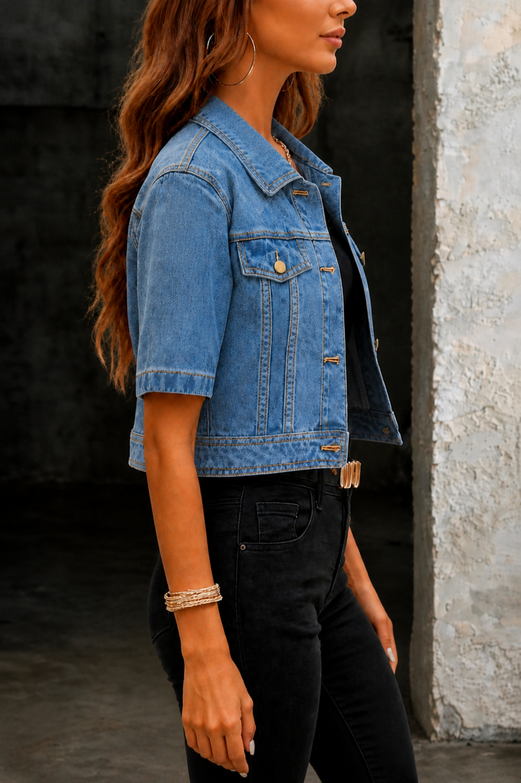 Jessica – Short Denim Jacket