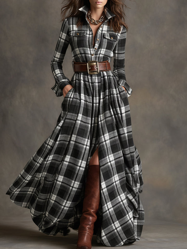 Jacqueline - Classic Button-Up Shirt Dress