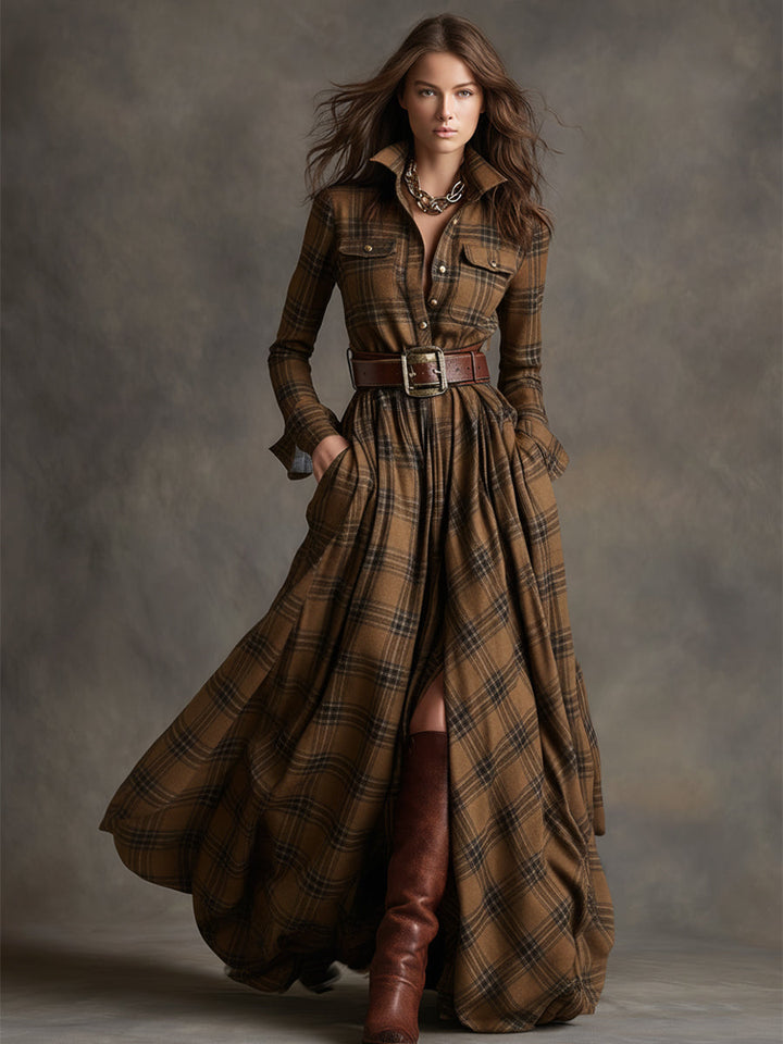 Jacqueline - Classic Button-Up Shirt Dress