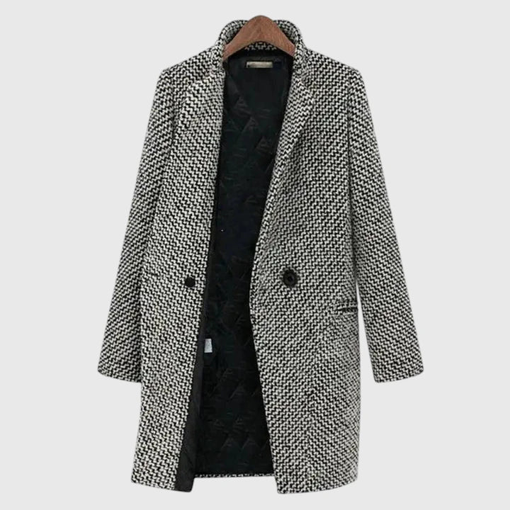 Madisynrae™ | Houndstooth Long Coat