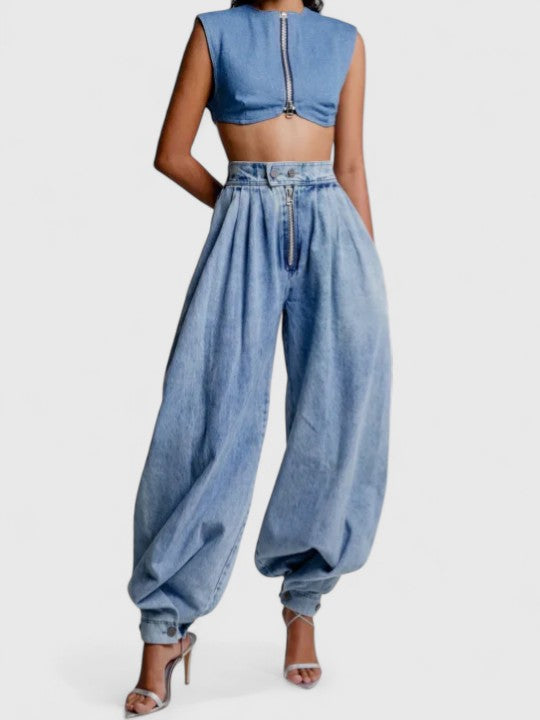 Johara™ | High-Waist Balloon Jeans
