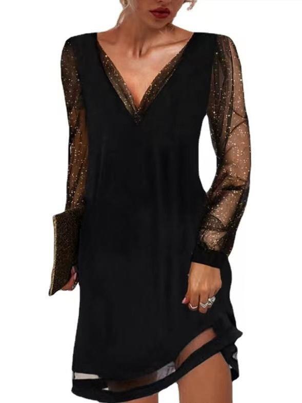 Elara – Elegant Rhinestone Asymmetric Dress
