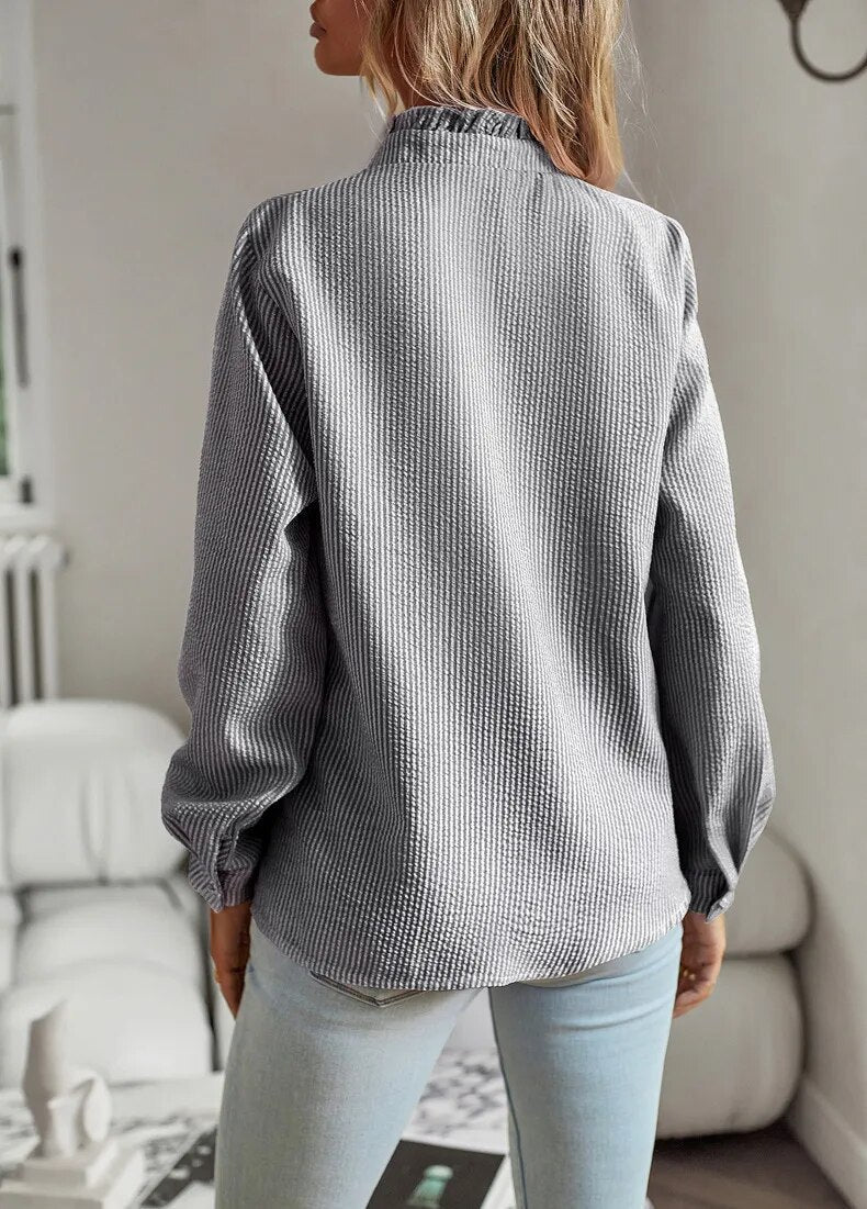 Faelina | Stylish Ruffle Detail Blouse