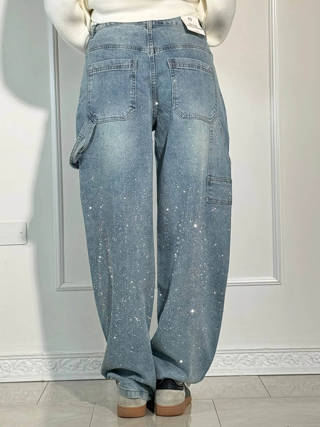 Sorcha™ | High-Waist Glitter Jeans