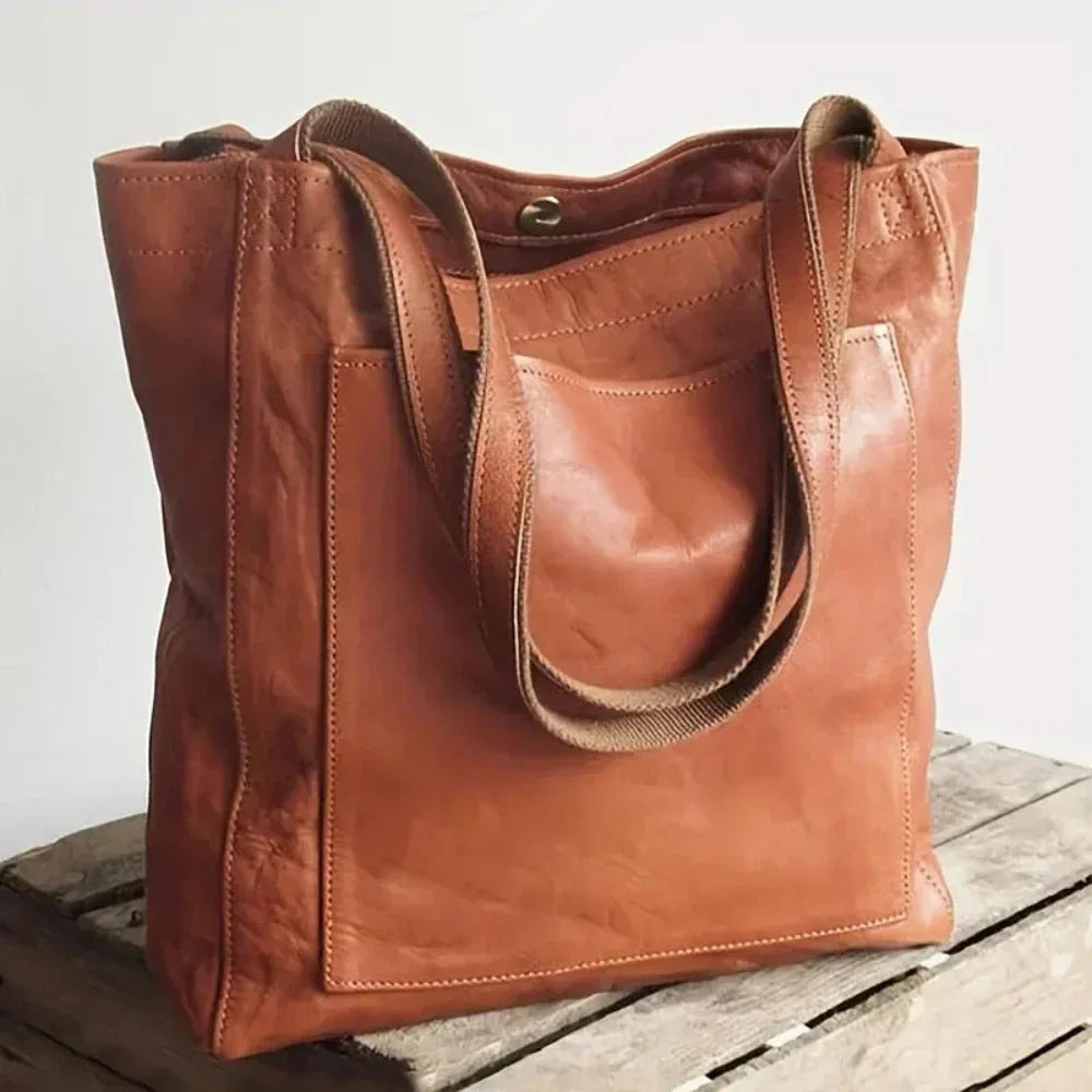 Carol™ | Modern Chic Leather Tote Bag
