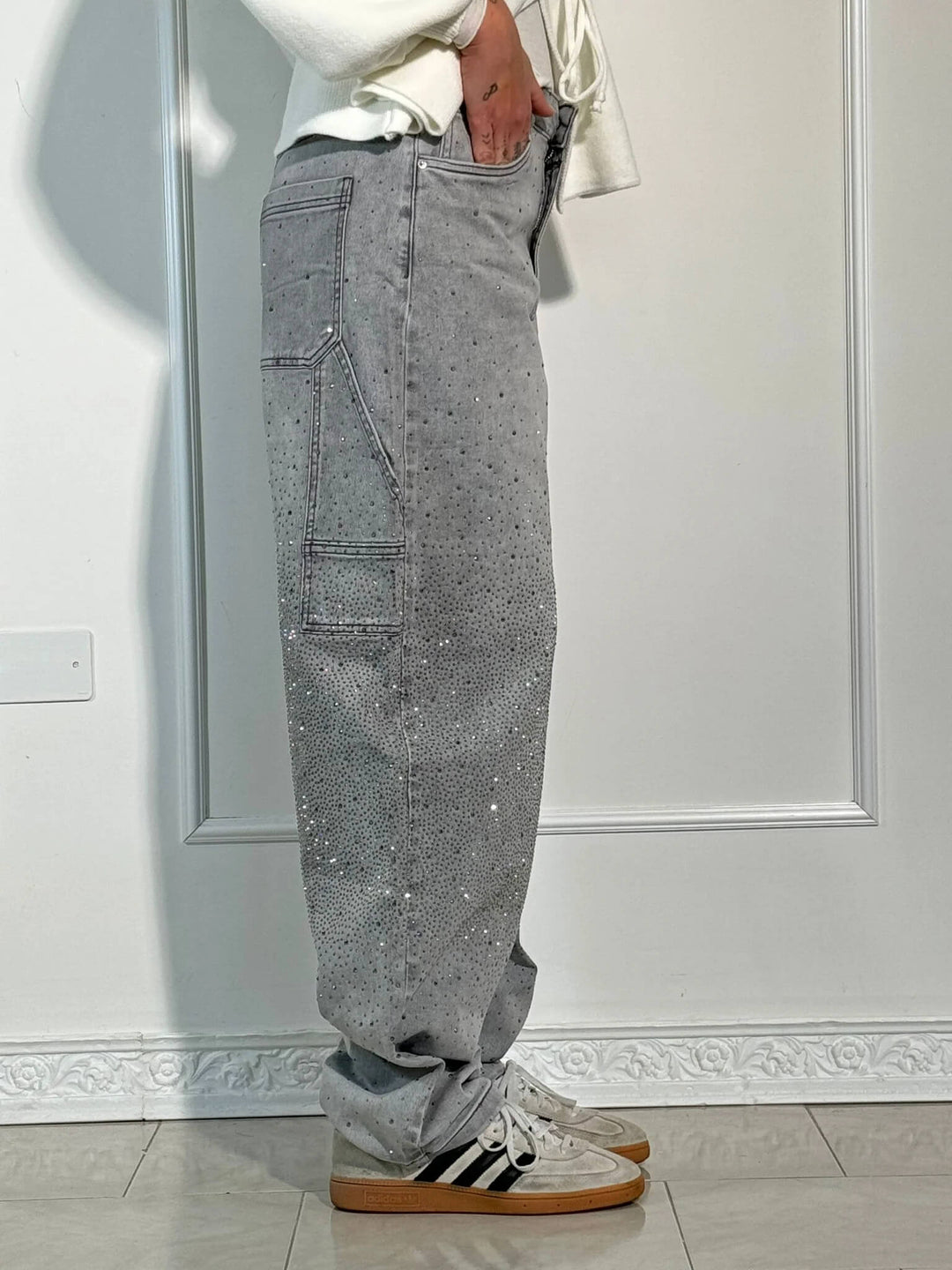 Sorcha™ | High-Waist Glitter Jeans