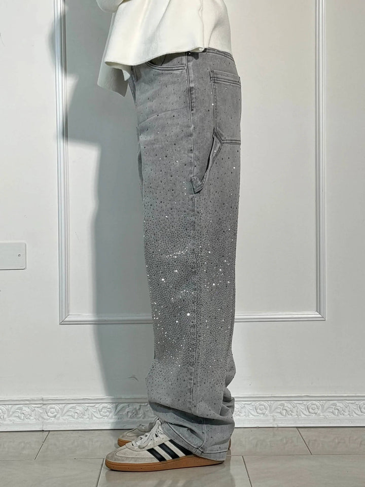Sorcha™ | High-Waist Glitter Jeans