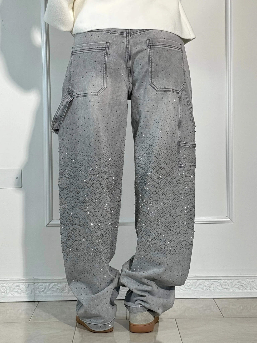 Sorcha™ | High-Waist Glitter Jeans
