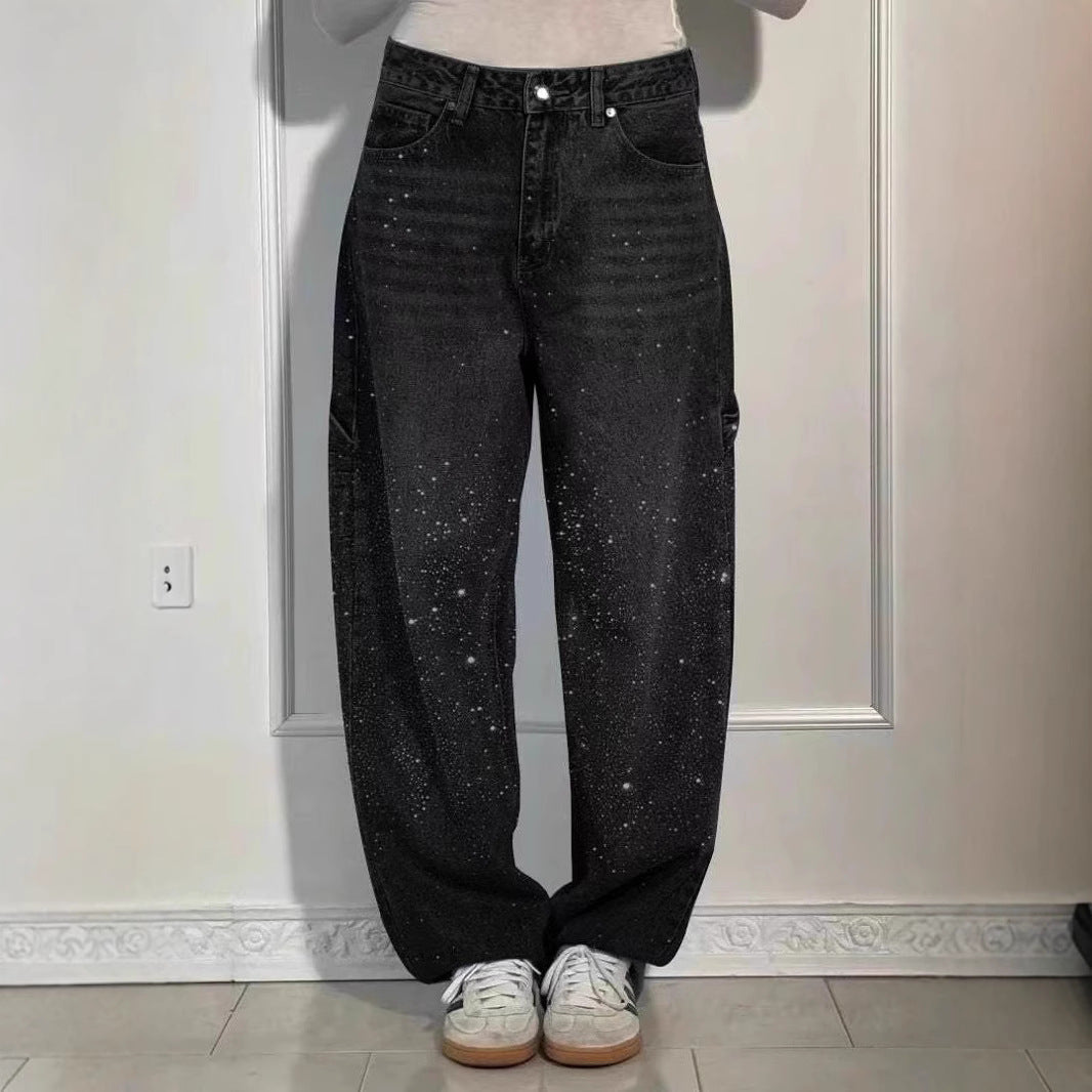 Raphaelle™ | Starry Denim Cargo Pants