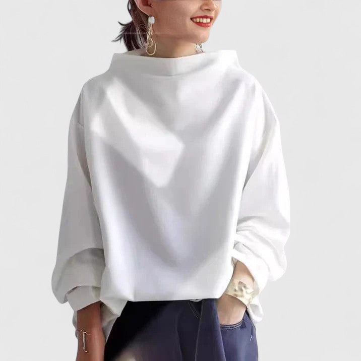 CHRISTINA – RELAXED DRAPE BLOUSE
