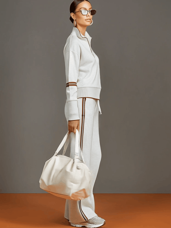 Rosalie™ | Color-Block Wide-Leg Trousers Set