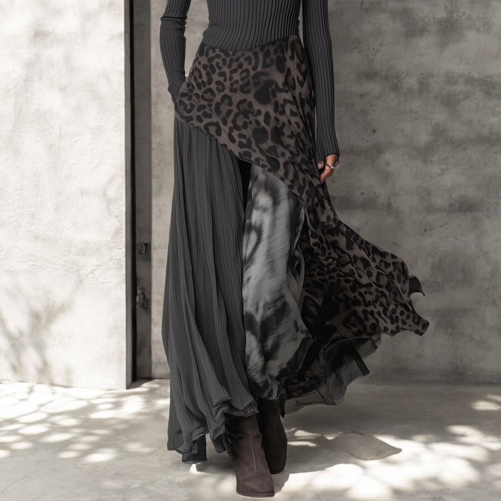 NKEM™ | Leopard Print Maxi Dress