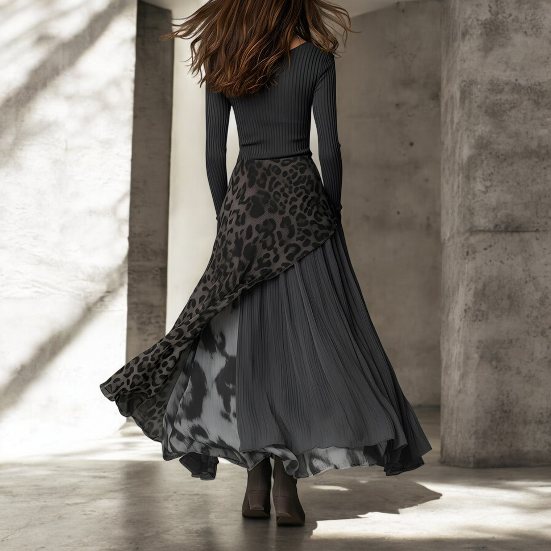 NKEM™ | Leopard Print Maxi Dress