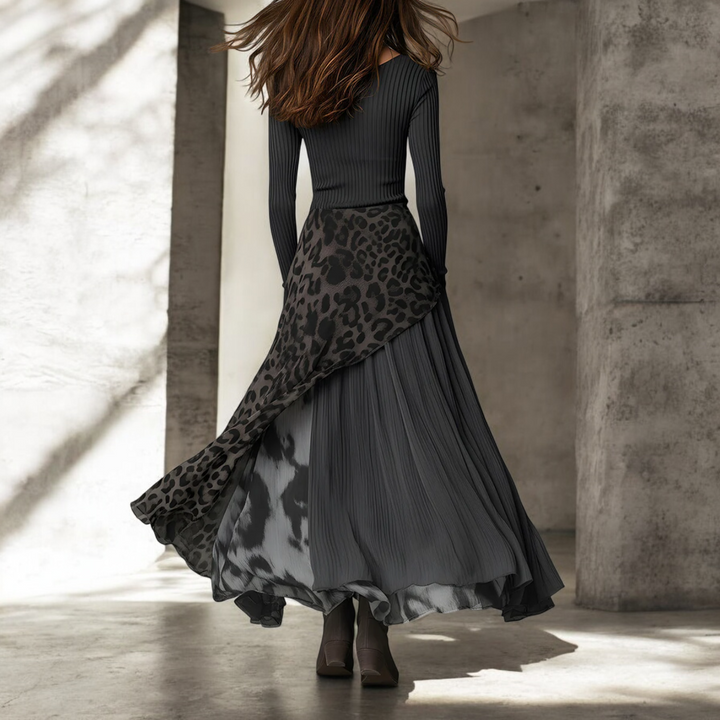 NKEM™ | Leopard Print Maxi Dress