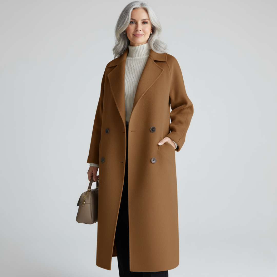 Brown soft tailored coat