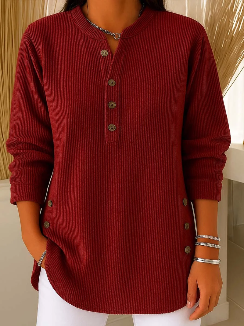 Livia – Sweater with subtle button details