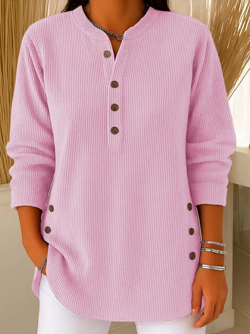 Livia – Sweater with subtle button details